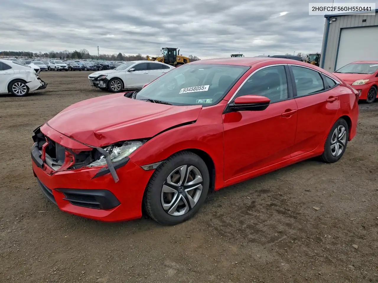 2HGFC2F56GH550441 2016 Honda Civic Lx