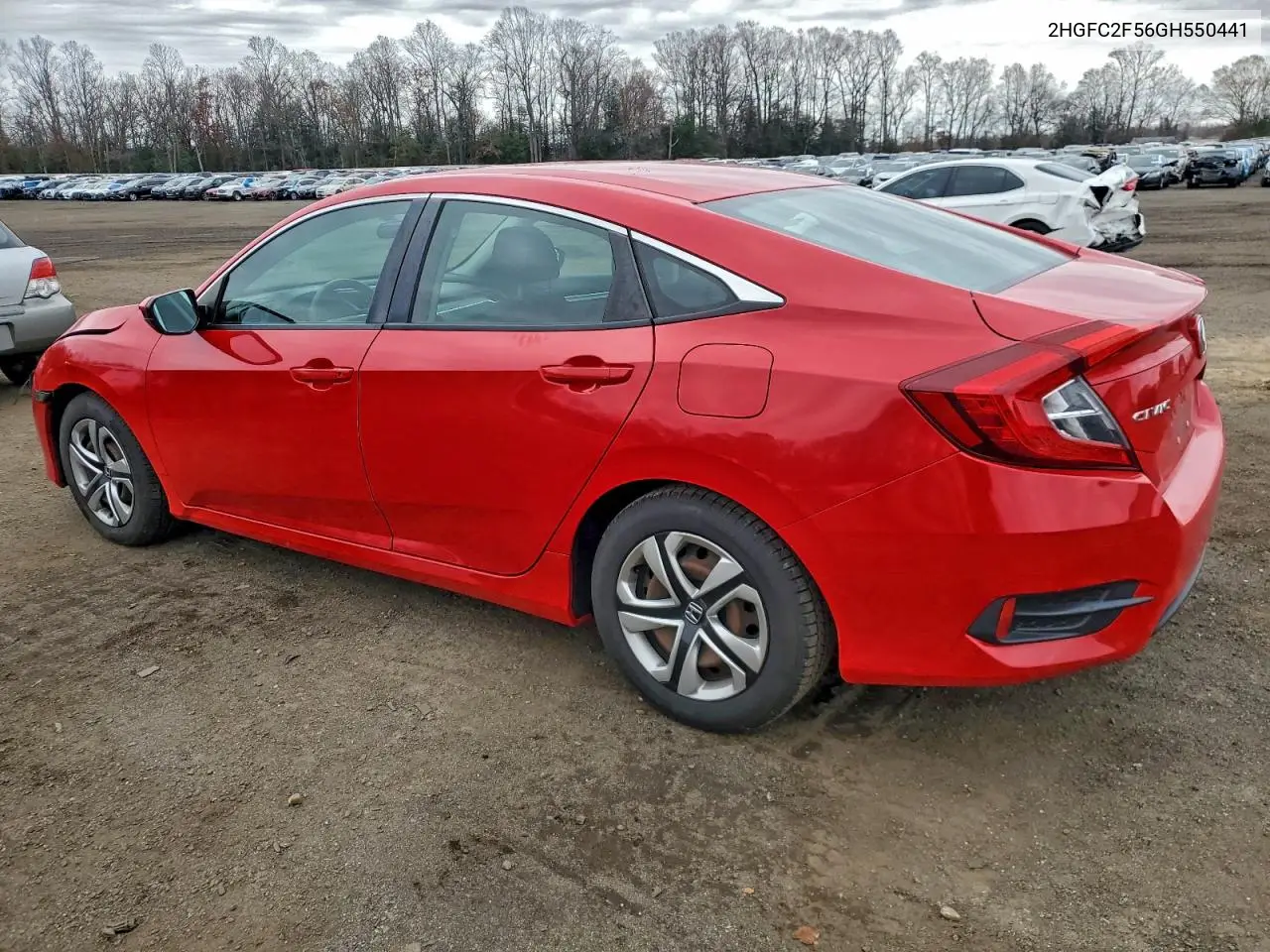 2HGFC2F56GH550441 2016 Honda Civic Lx