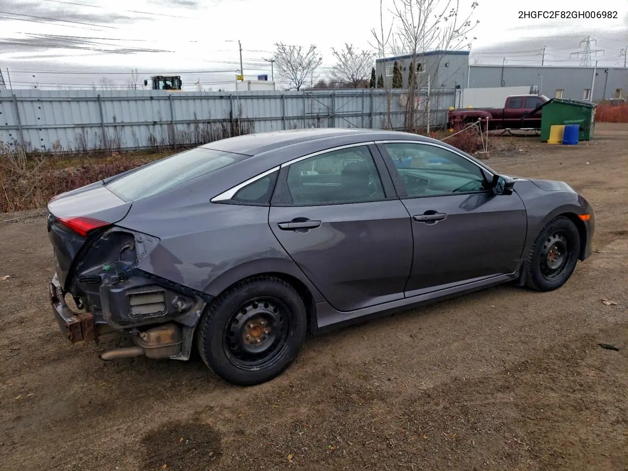 2HGFC2F82GH006982 2016 Honda Civic Ex