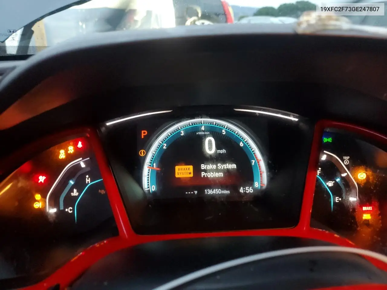 19XFC2F73GE247807 2016 Honda Civic Ex