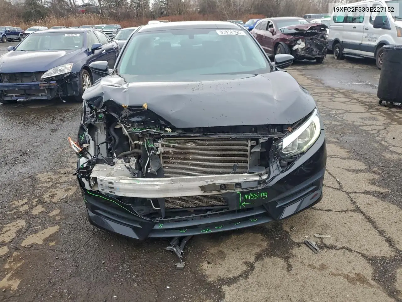 19XFC2F53GE227152 2016 Honda Civic Lx