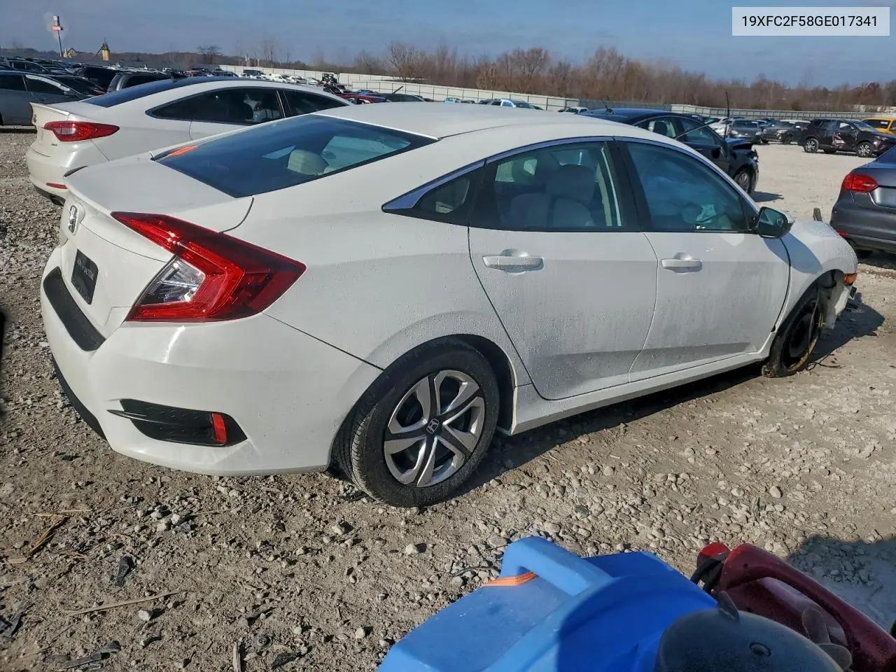 19XFC2F58GE017341 2016 Honda Civic Lx