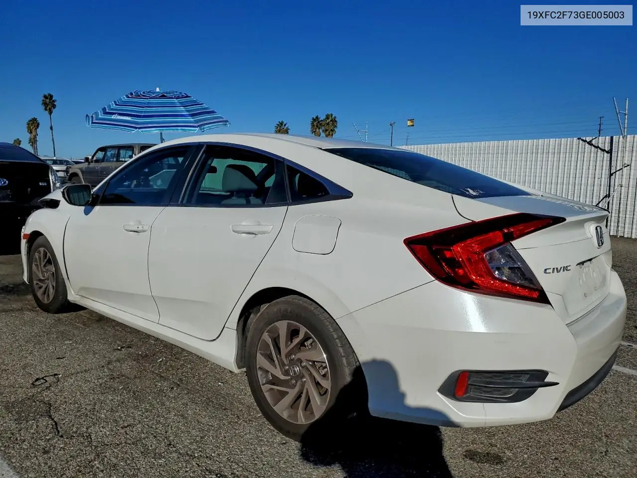 19XFC2F73GE005003 2016 Honda Civic Ex