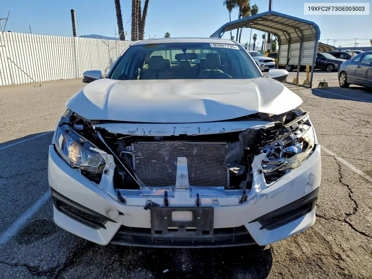 19XFC2F73GE005003 2016 Honda Civic Ex
