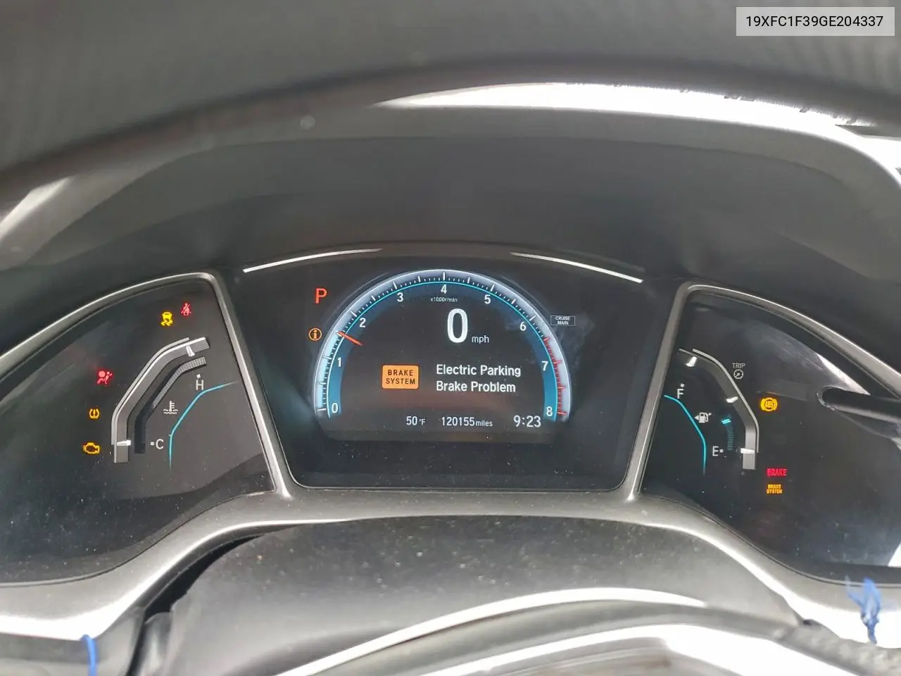 19XFC1F39GE204337 2016 Honda Civic Ex
