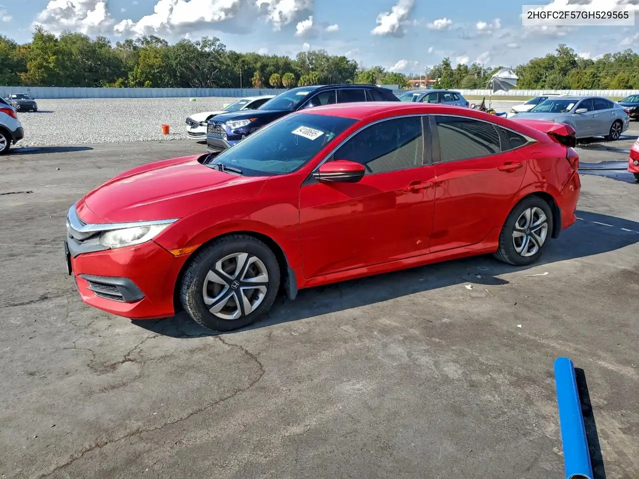 2HGFC2F57GH529565 2016 Honda Civic Lx