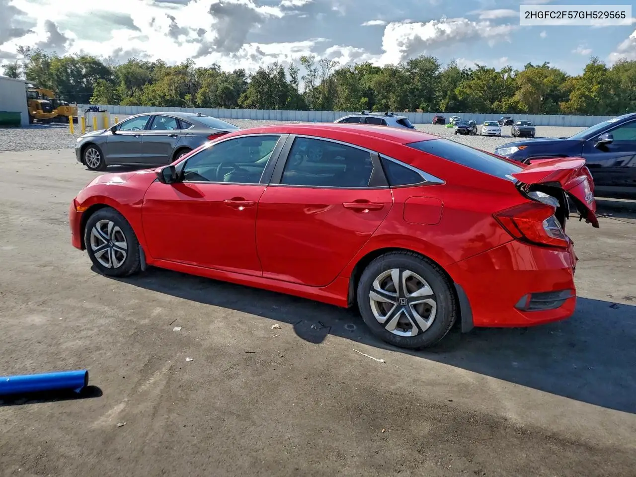 2HGFC2F57GH529565 2016 Honda Civic Lx