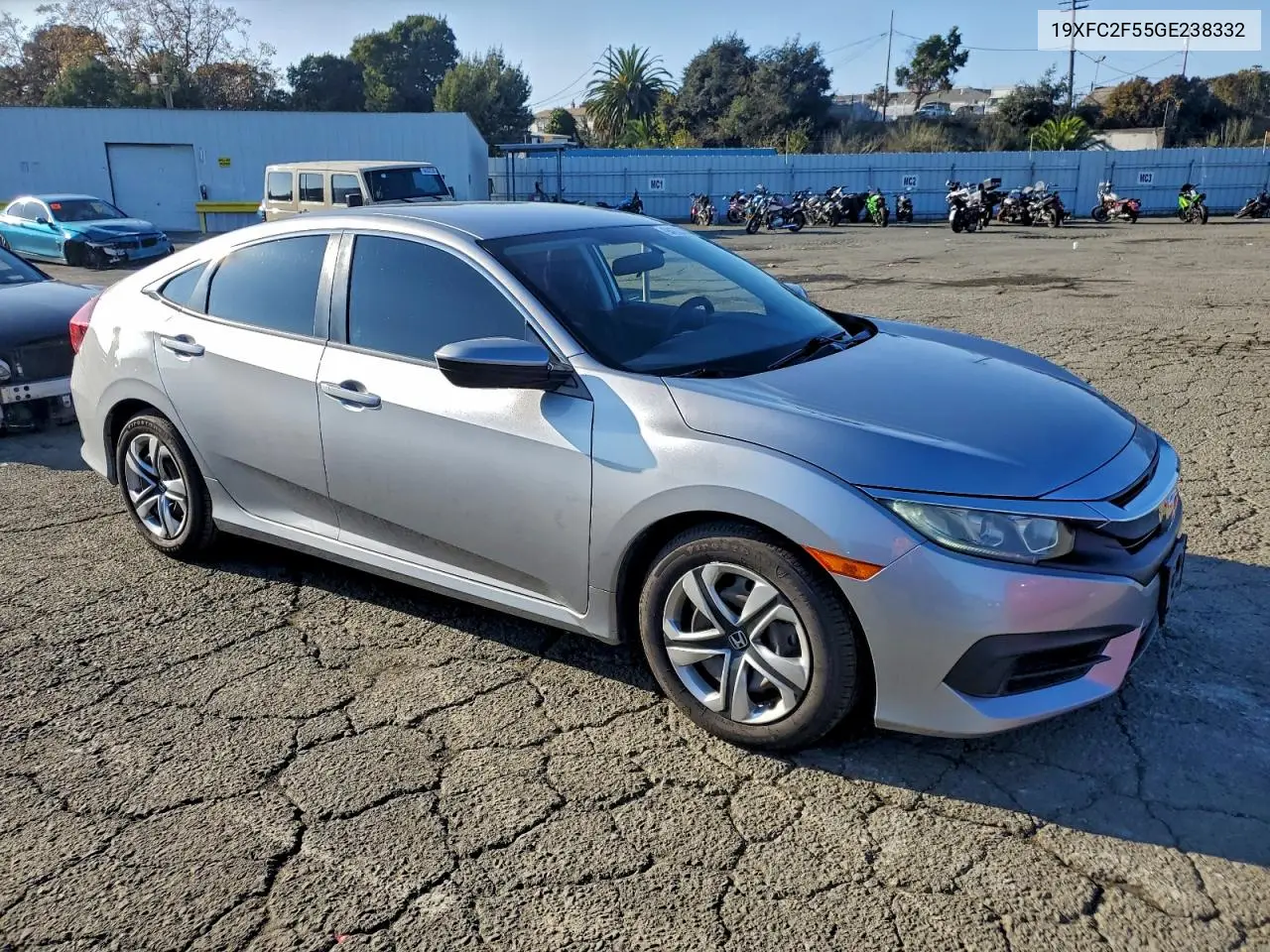 19XFC2F55GE238332 2016 Honda Civic Lx