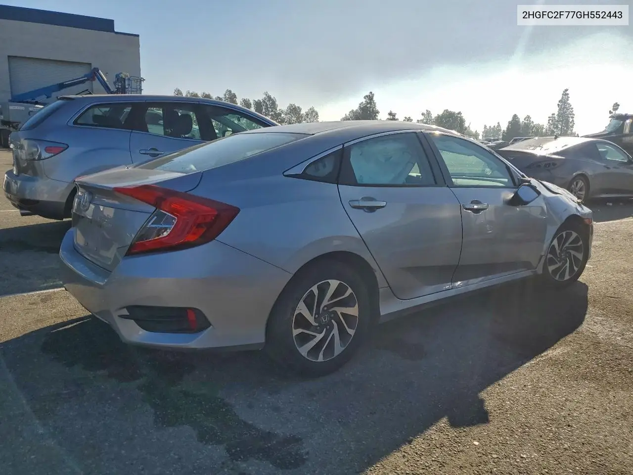 2HGFC2F77GH552443 2016 Honda Civic Ex