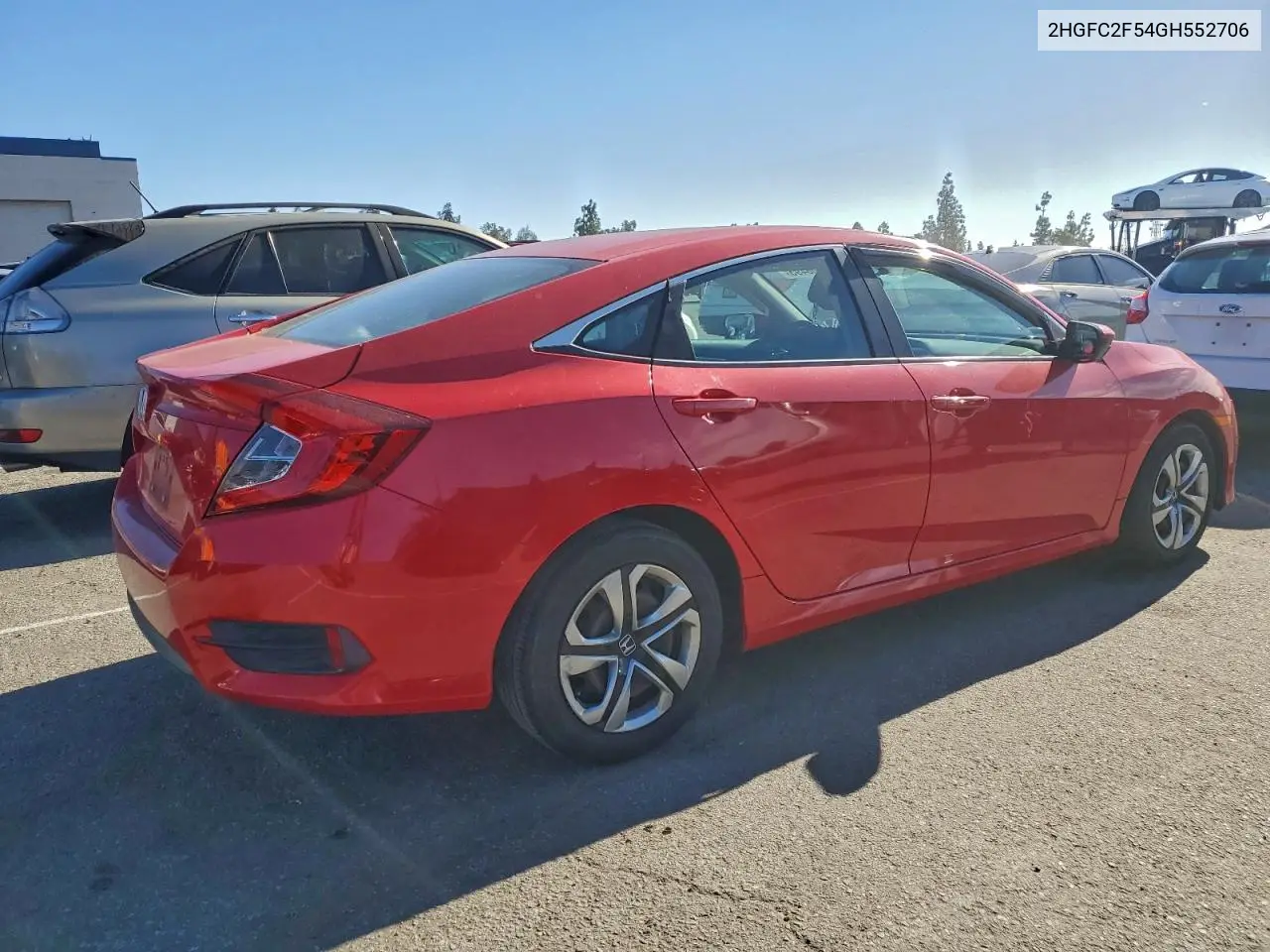 2HGFC2F54GH552706 2016 Honda Civic Lx
