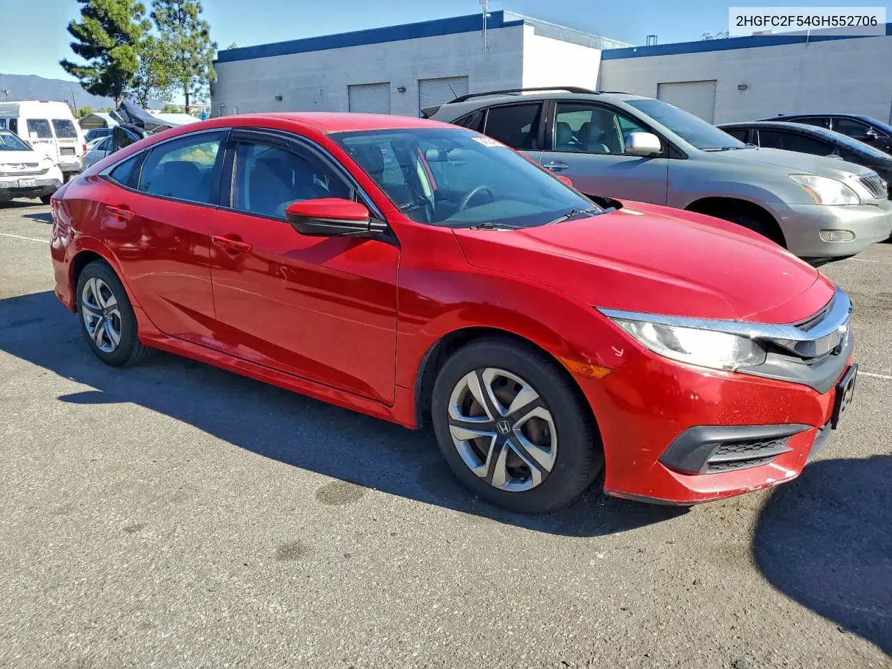 2HGFC2F54GH552706 2016 Honda Civic Lx