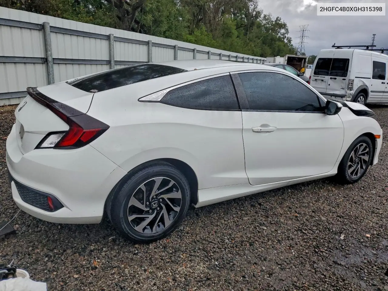 2HGFC4B0XGH315398 2016 Honda Civic Lx