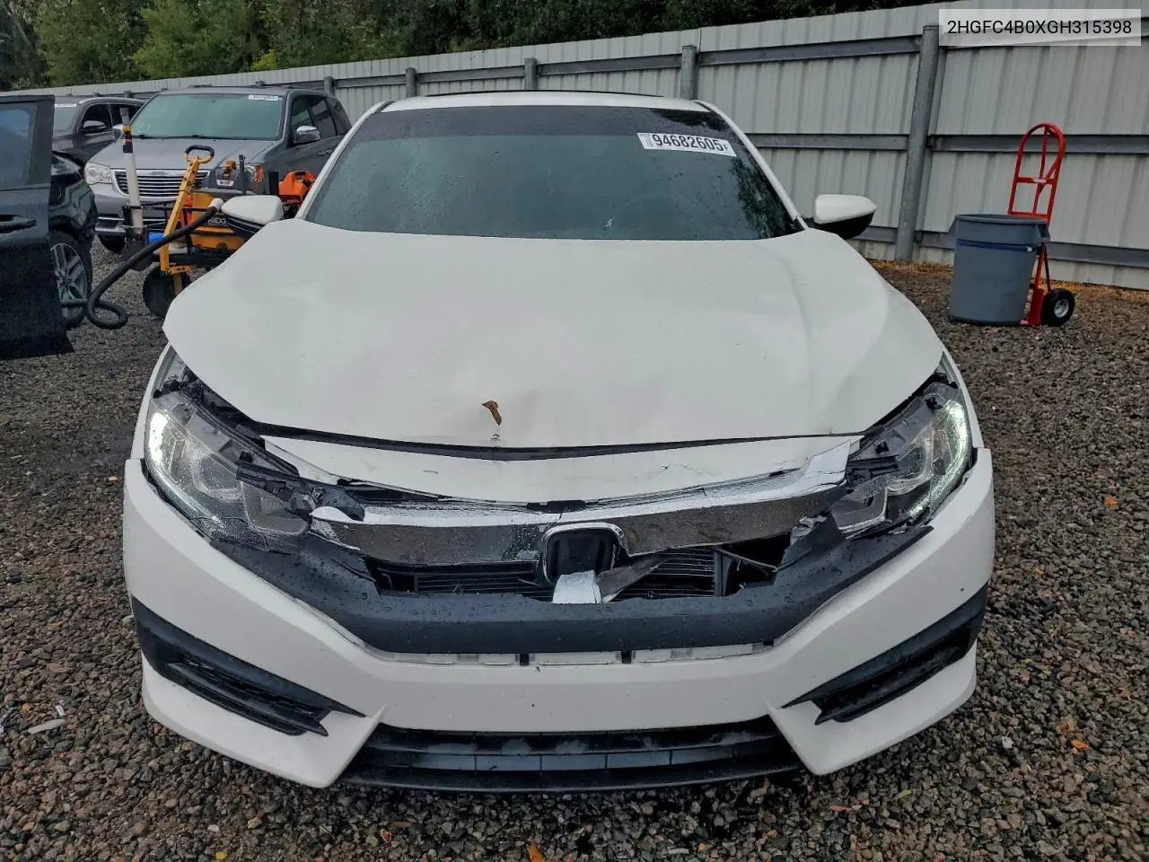 2HGFC4B0XGH315398 2016 Honda Civic Lx