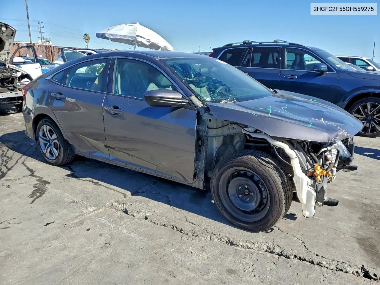 2HGFC2F55GH559275 2016 Honda Civic Lx