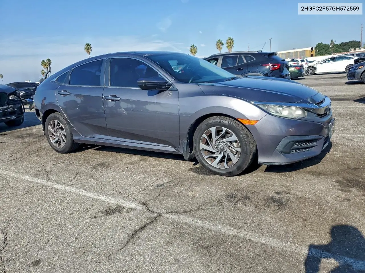 2HGFC2F57GH572559 2016 Honda Civic Lx