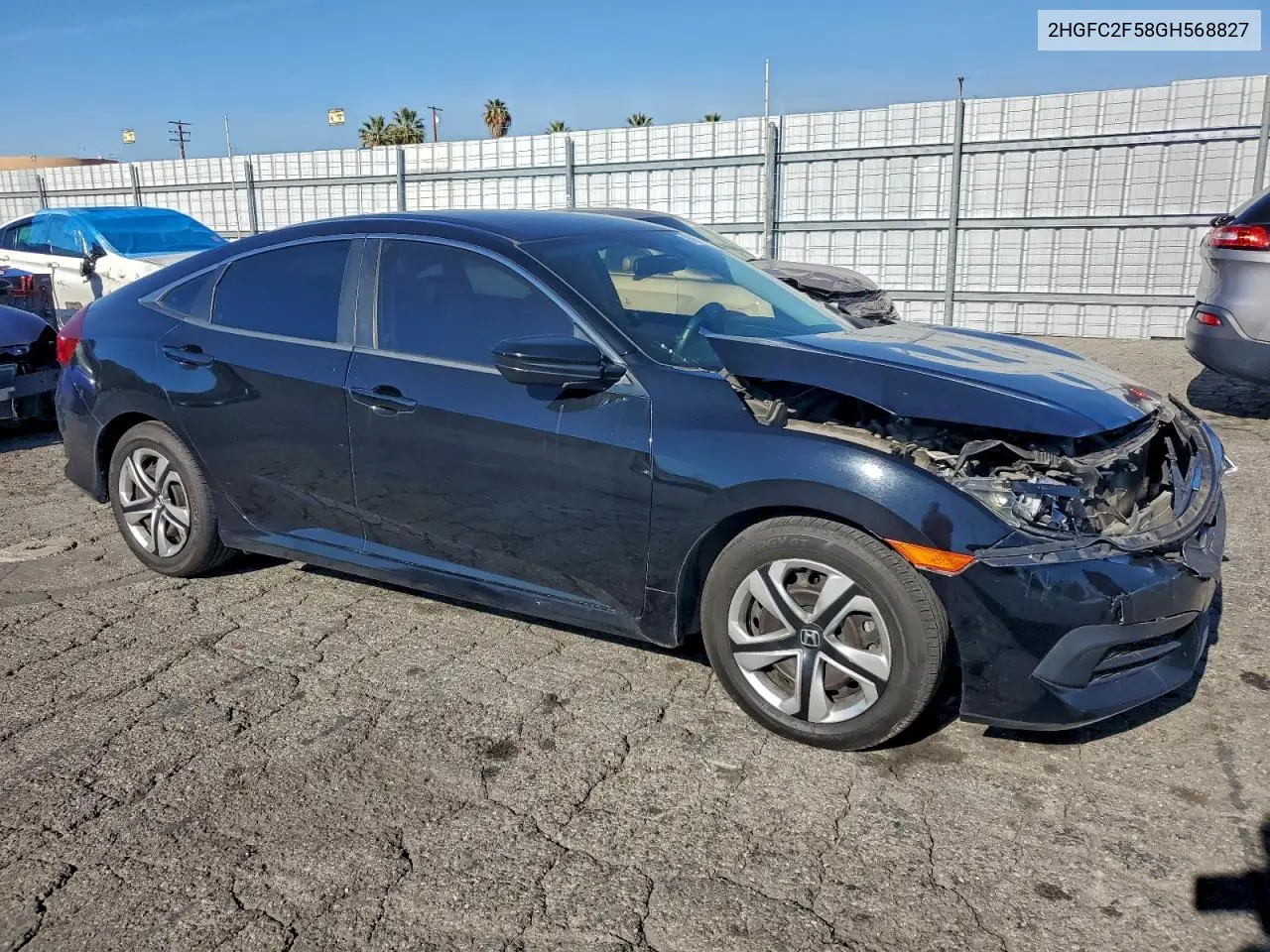 2HGFC2F58GH568827 2016 Honda Civic Lx