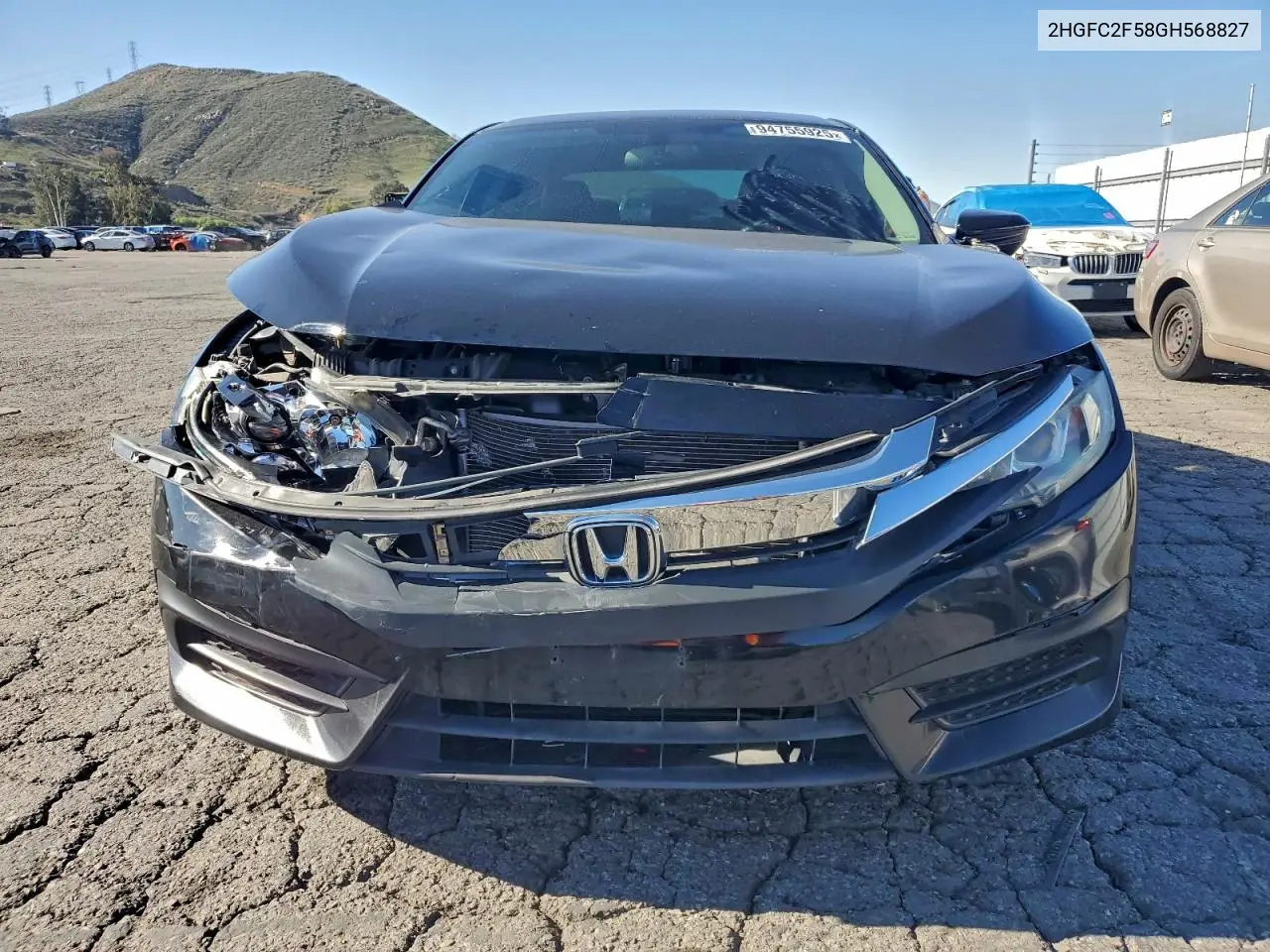 2HGFC2F58GH568827 2016 Honda Civic Lx