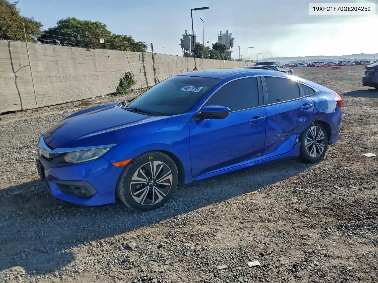 19XFC1F70GE204259 2016 Honda Civic Exl