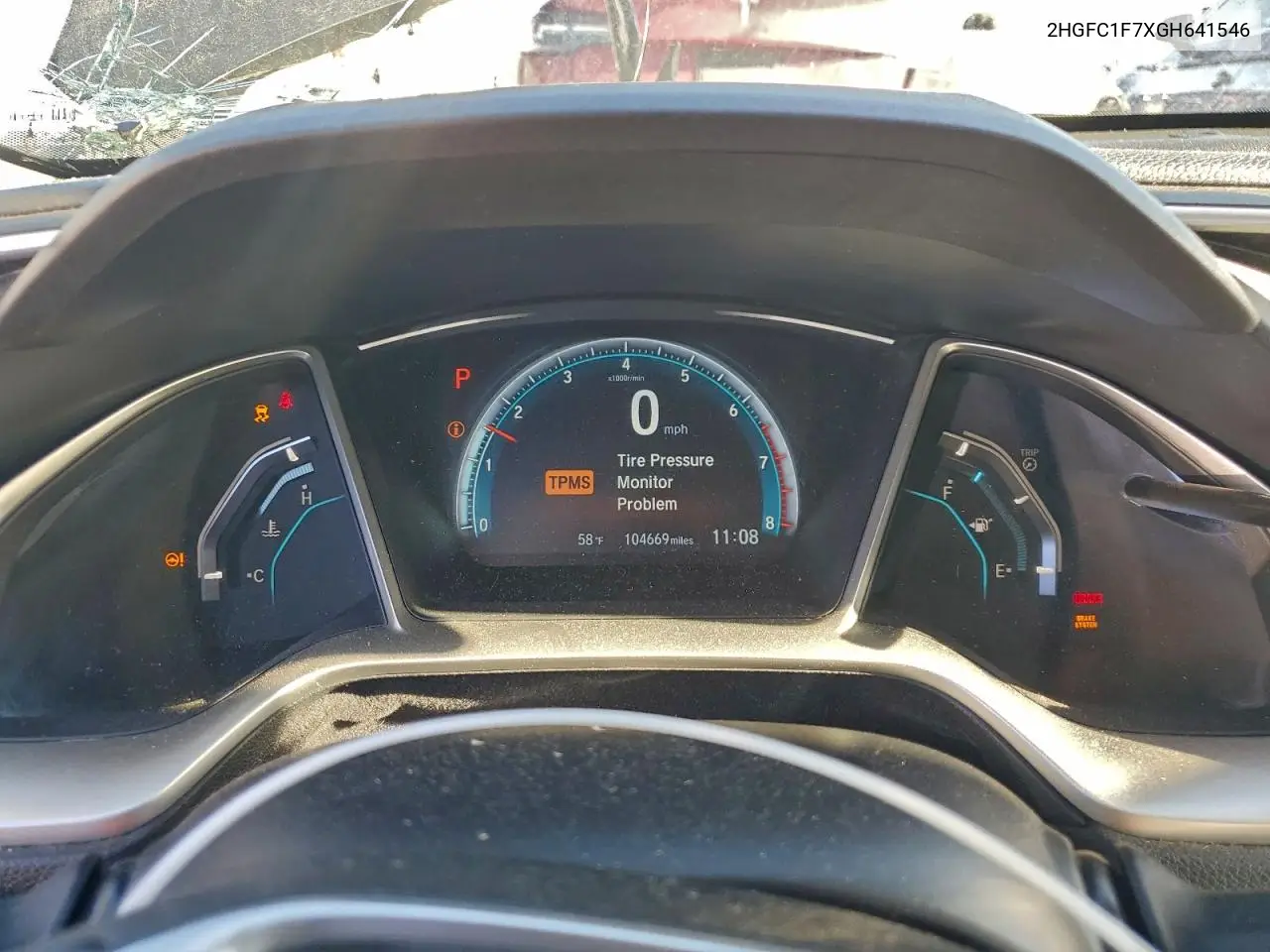 2HGFC1F7XGH641546 2016 Honda Civic Exl
