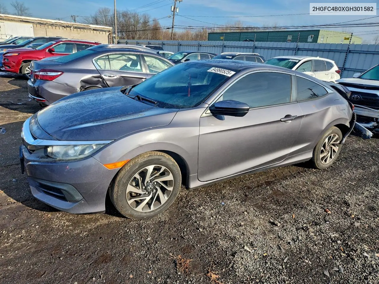2HGFC4B0XGH301582 2016 Honda Civic Lx