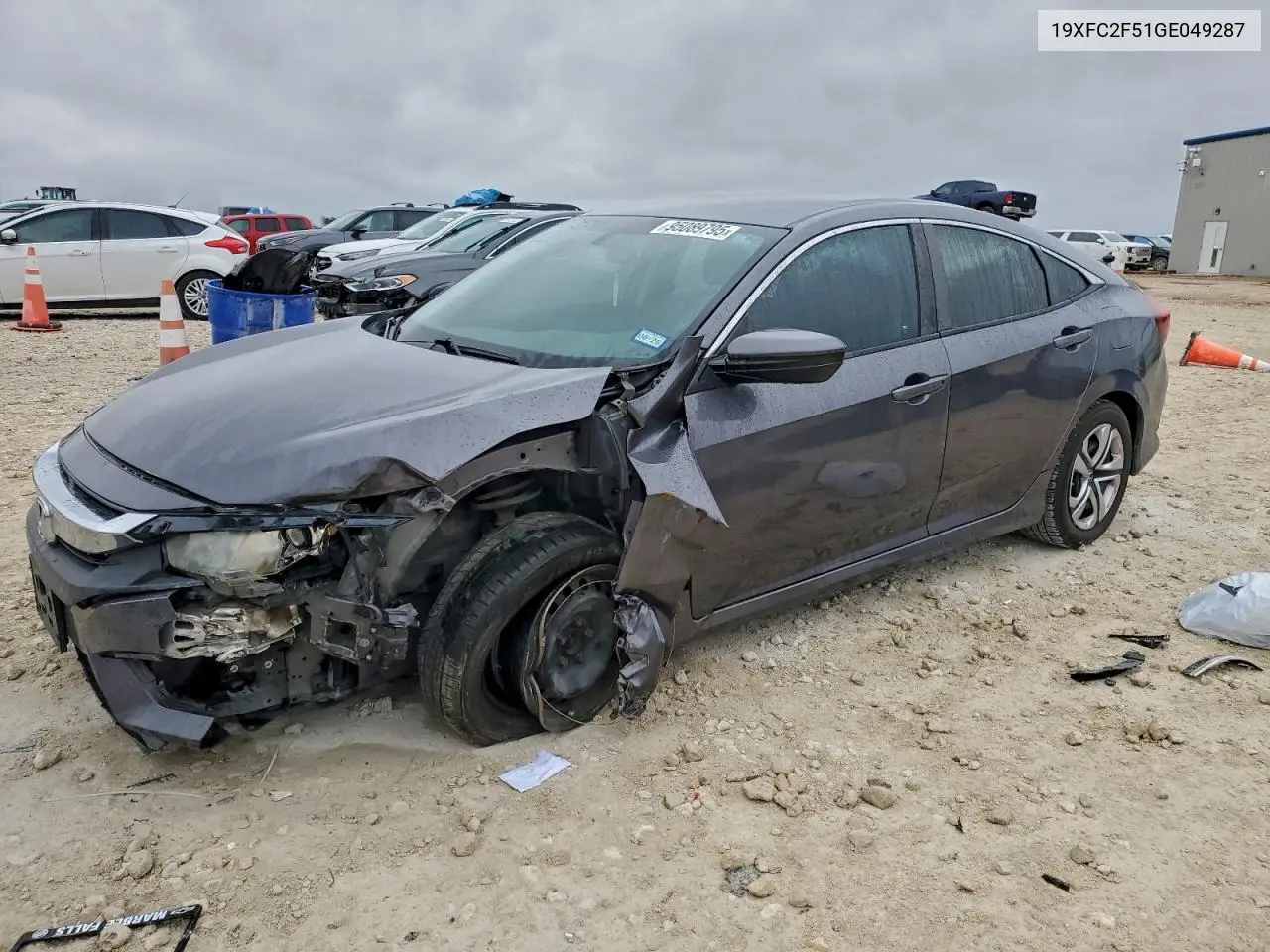 19XFC2F51GE049287 2016 Honda Civic Lx