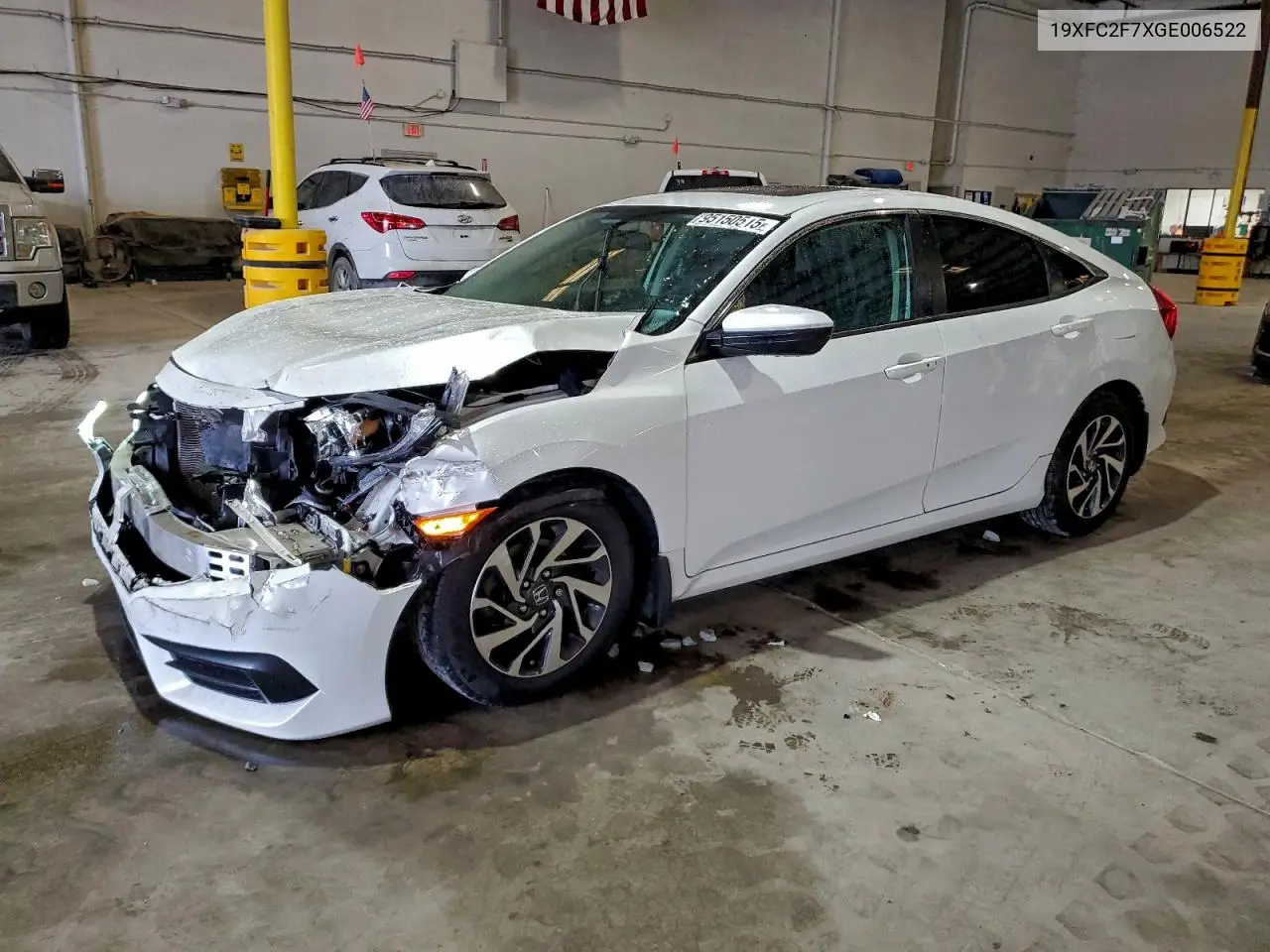 19XFC2F7XGE006522 2016 Honda Civic Ex