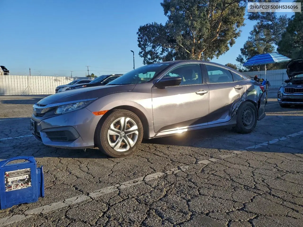2HGFC2F50GH536096 2016 Honda Civic Lx