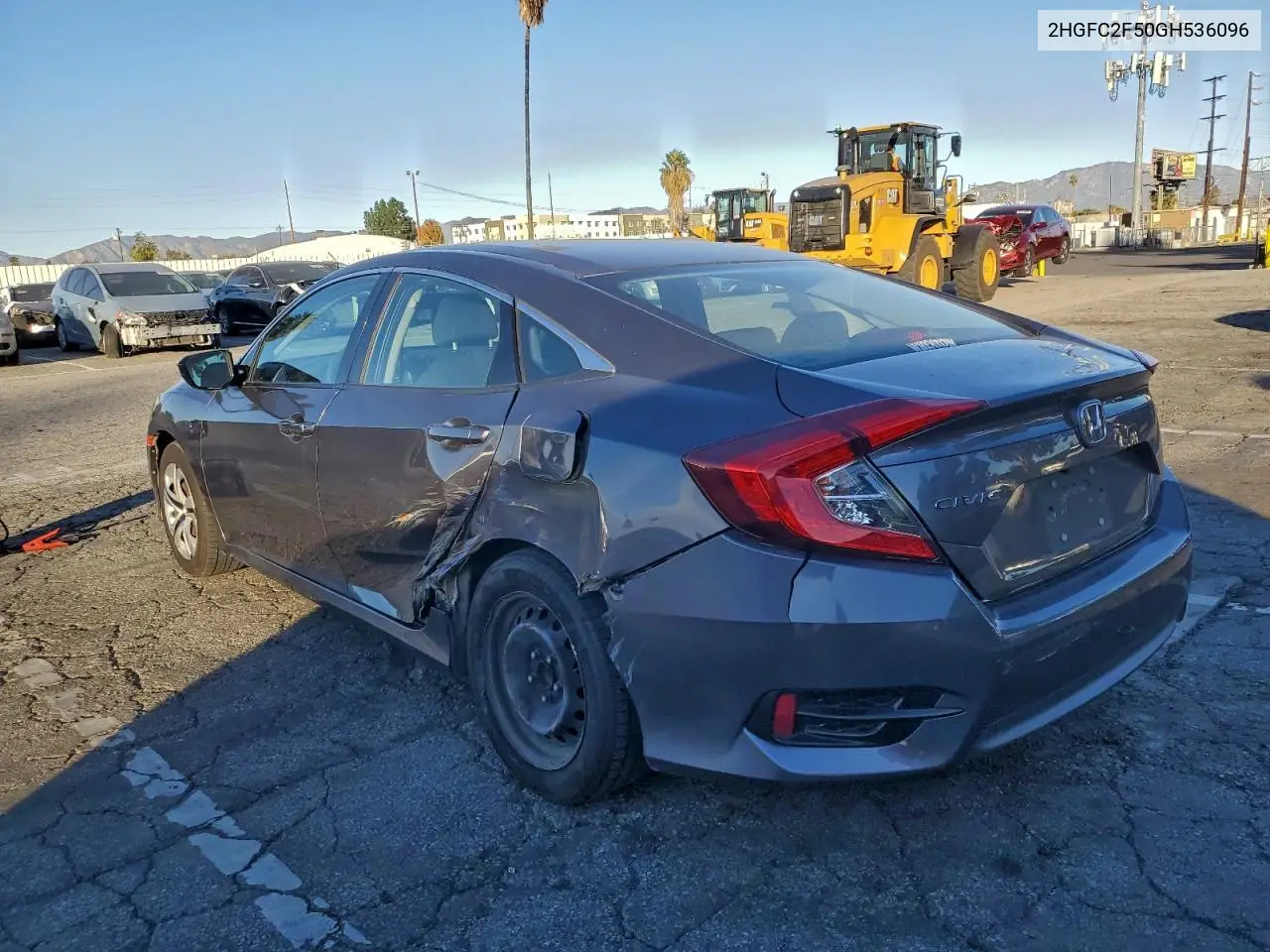 2HGFC2F50GH536096 2016 Honda Civic Lx
