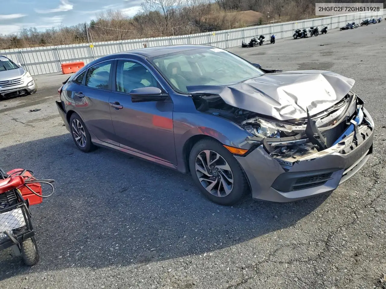2HGFC2F72GH511928 2016 Honda Civic Ex