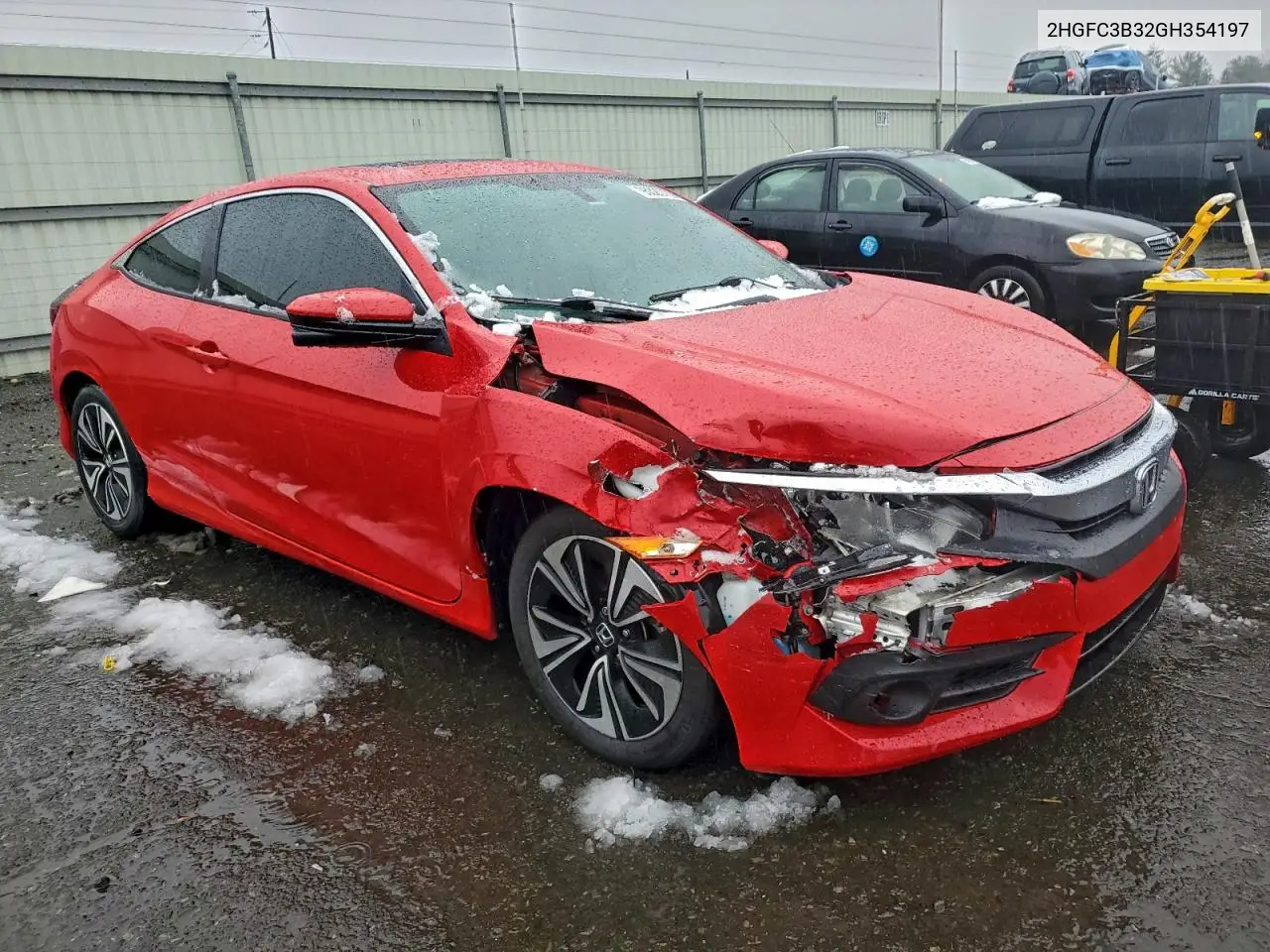 2HGFC3B32GH354197 2016 Honda Civic Ex