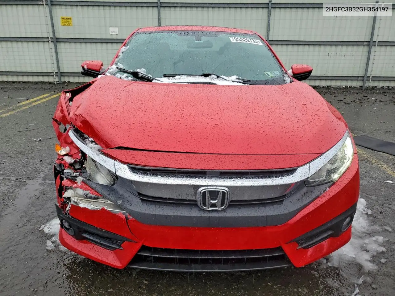 2HGFC3B32GH354197 2016 Honda Civic Ex