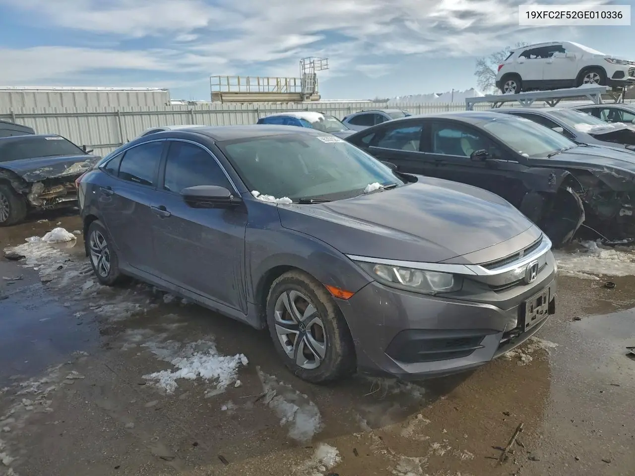 19XFC2F52GE010336 2016 Honda Civic Lx