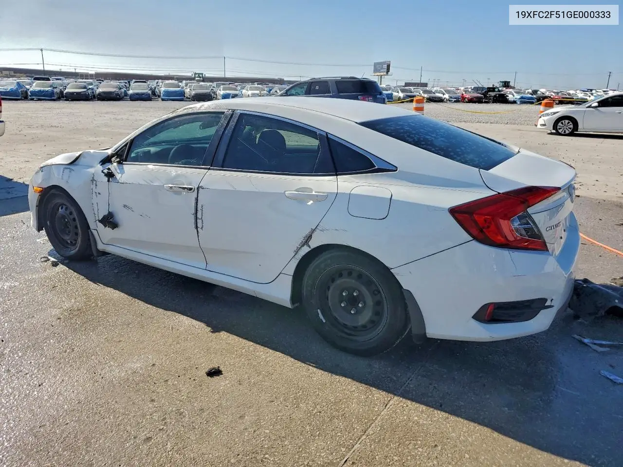 19XFC2F51GE000333 2016 Honda Civic Lx