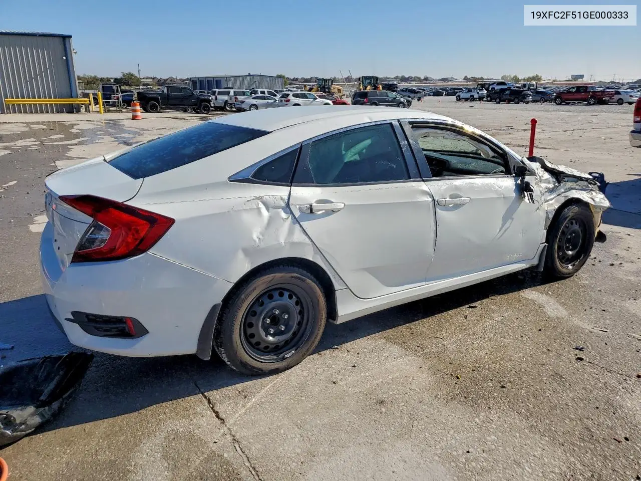 19XFC2F51GE000333 2016 Honda Civic Lx