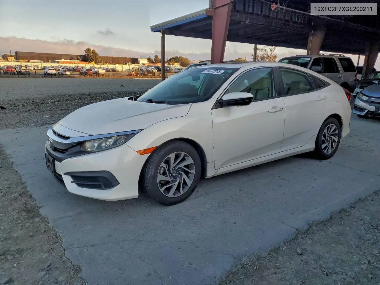 19XFC2F7XGE200211 2016 Honda Civic Ex