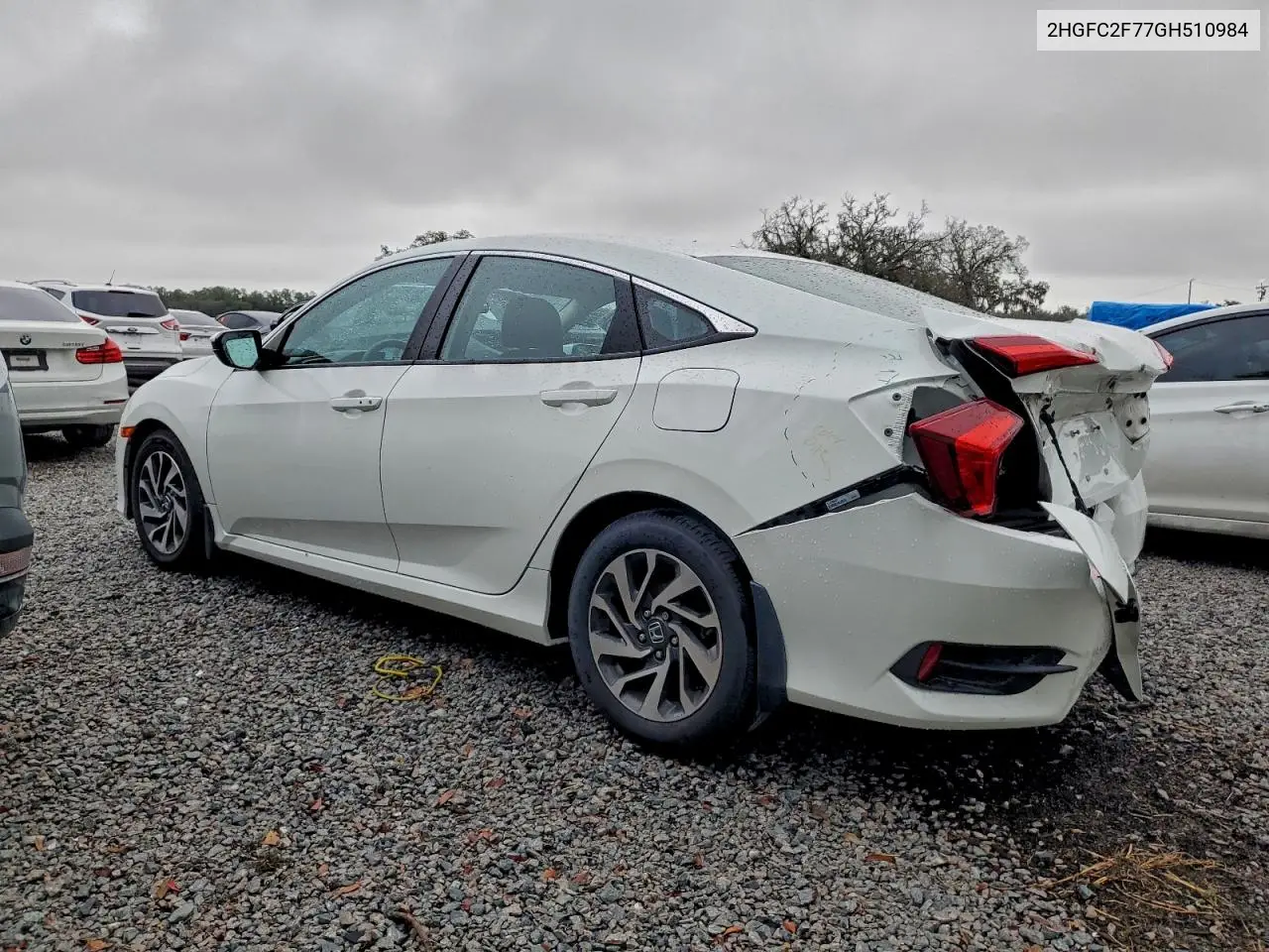 2HGFC2F77GH510984 2016 Honda Civic Ex