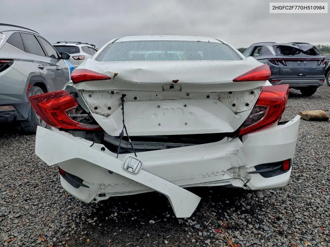 2HGFC2F77GH510984 2016 Honda Civic Ex