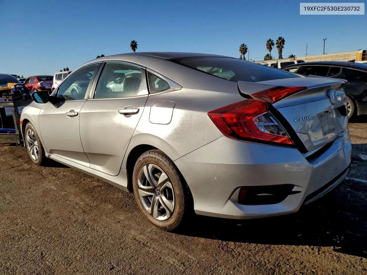 19XFC2F53GE230732 2016 Honda Civic Lx