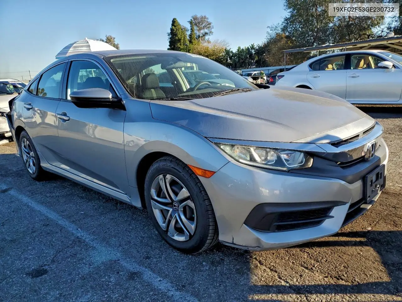 19XFC2F53GE230732 2016 Honda Civic Lx