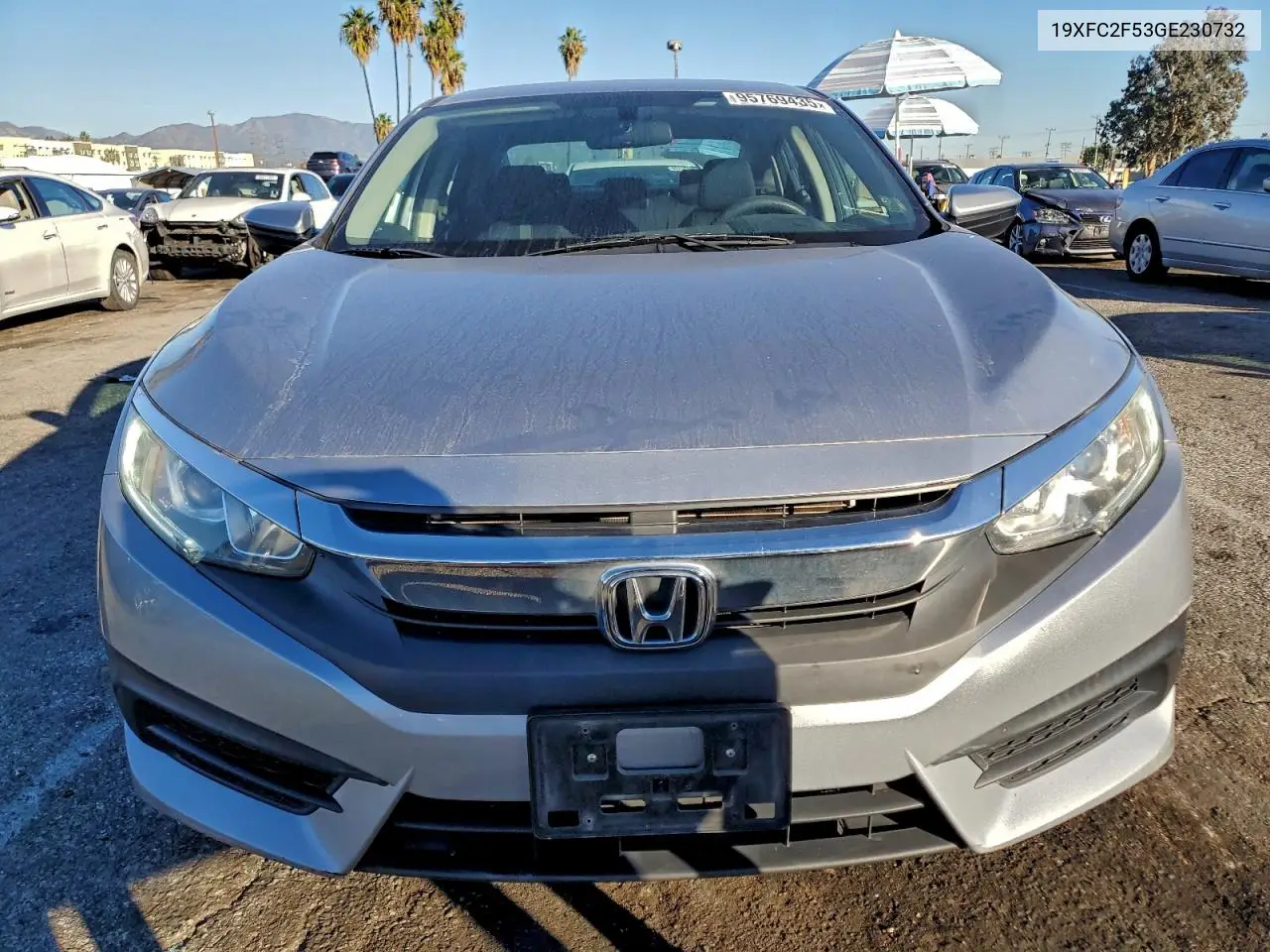 19XFC2F53GE230732 2016 Honda Civic Lx