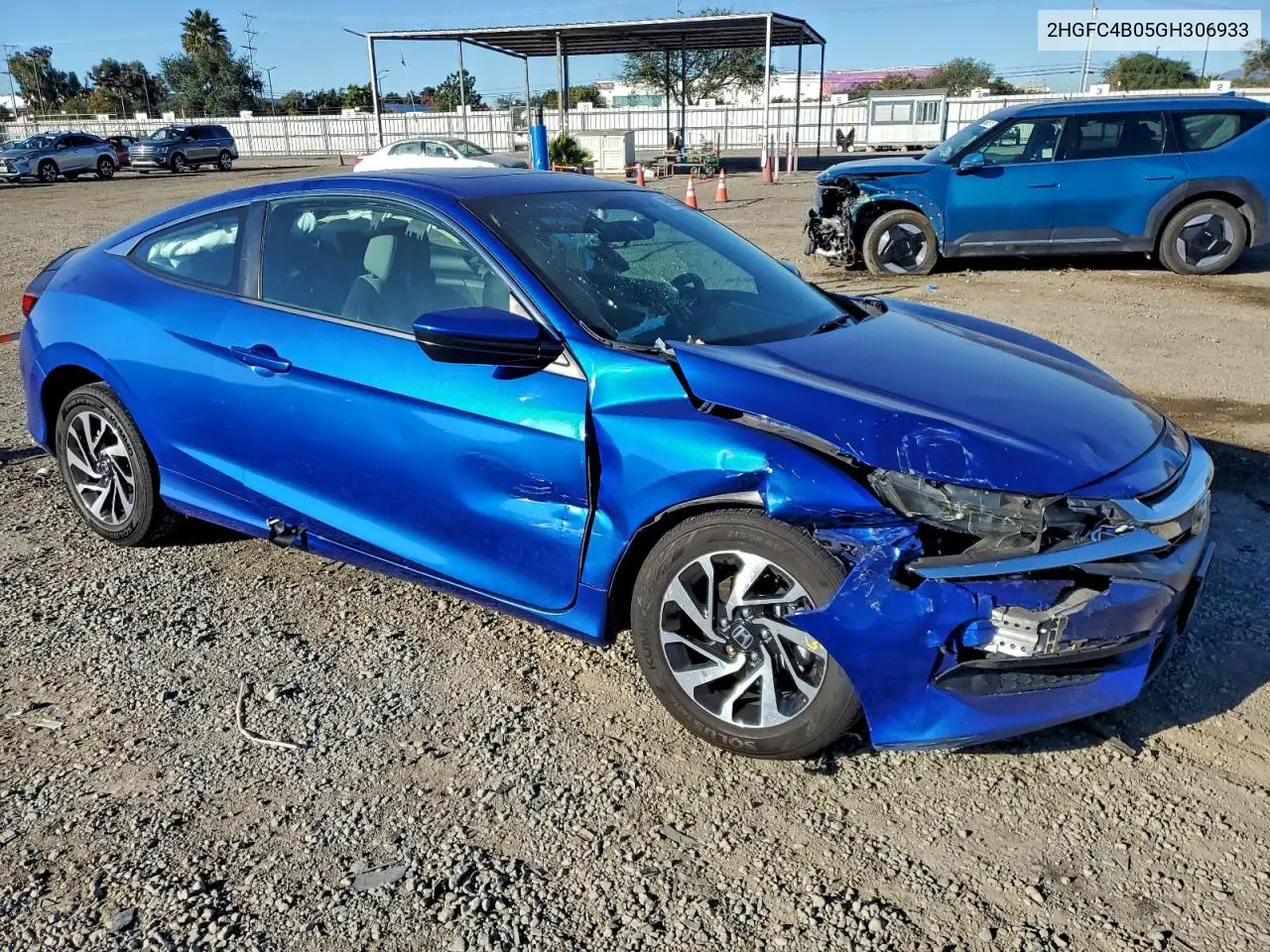 2HGFC4B05GH306933 2016 Honda Civic Lx