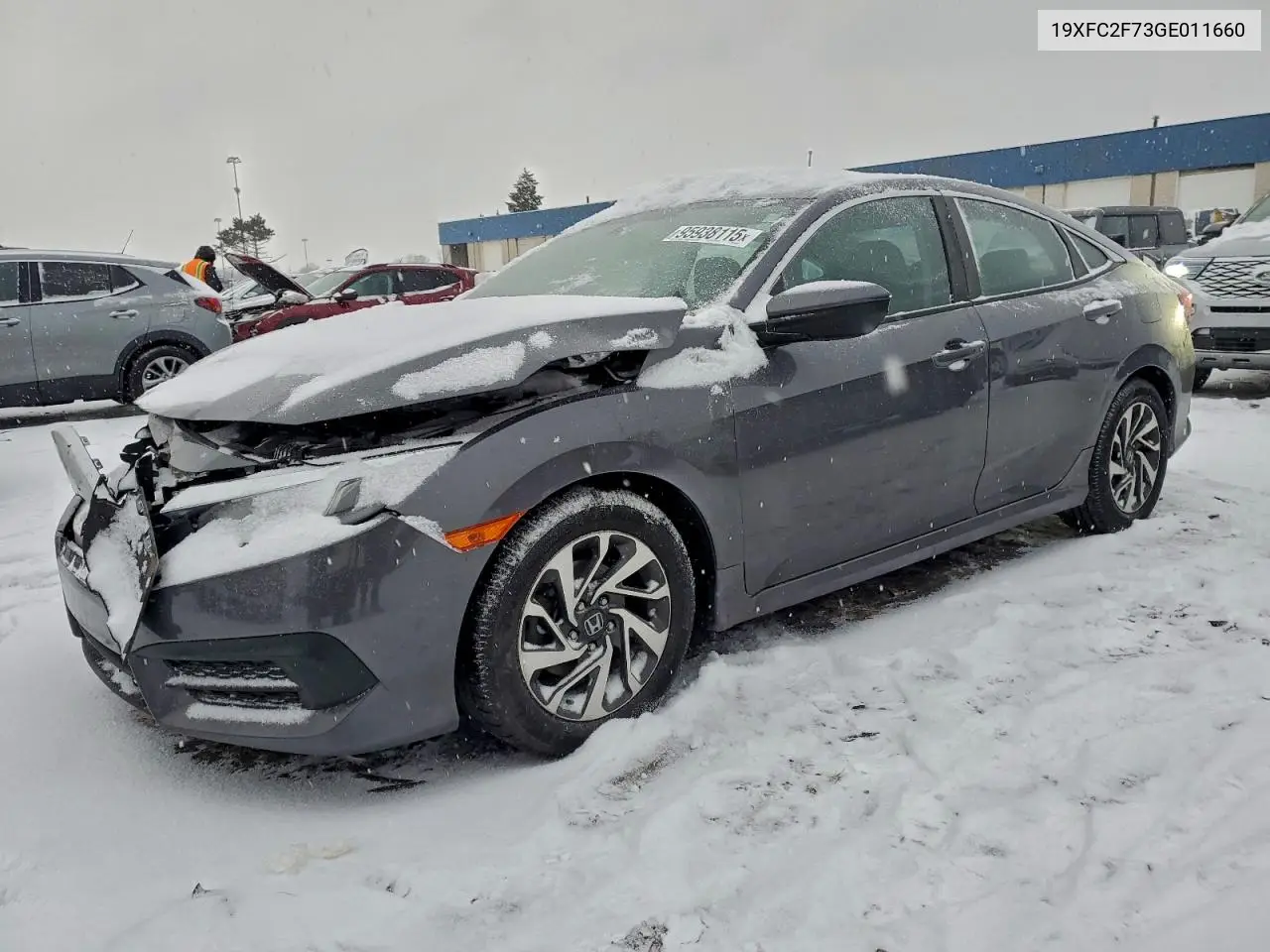 19XFC2F73GE011660 2016 Honda Civic Ex