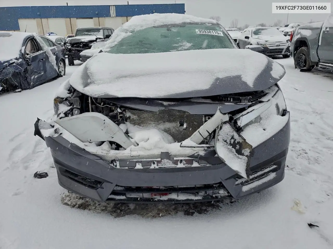 19XFC2F73GE011660 2016 Honda Civic Ex