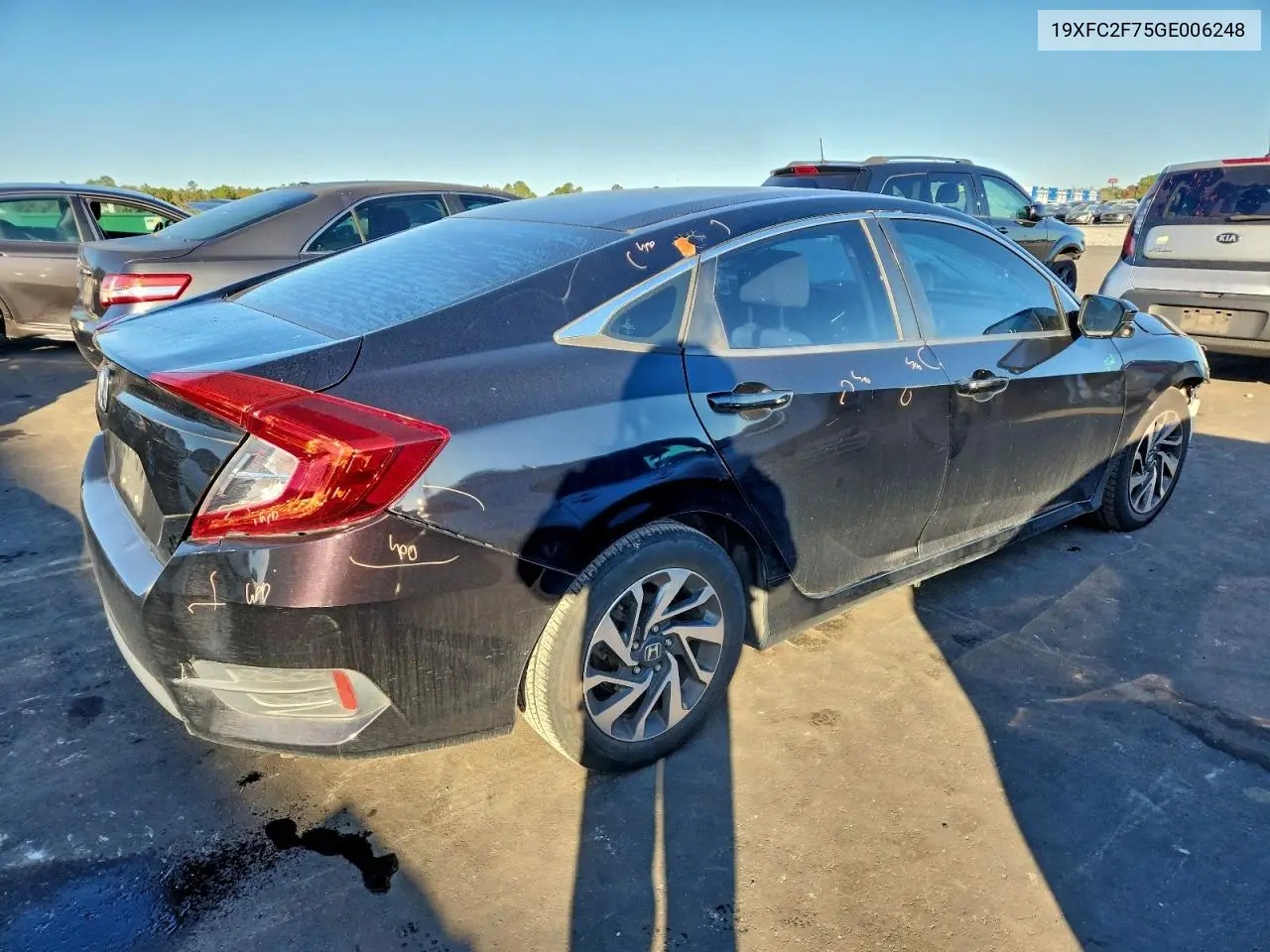 19XFC2F75GE006248 2016 Honda Civic Ex