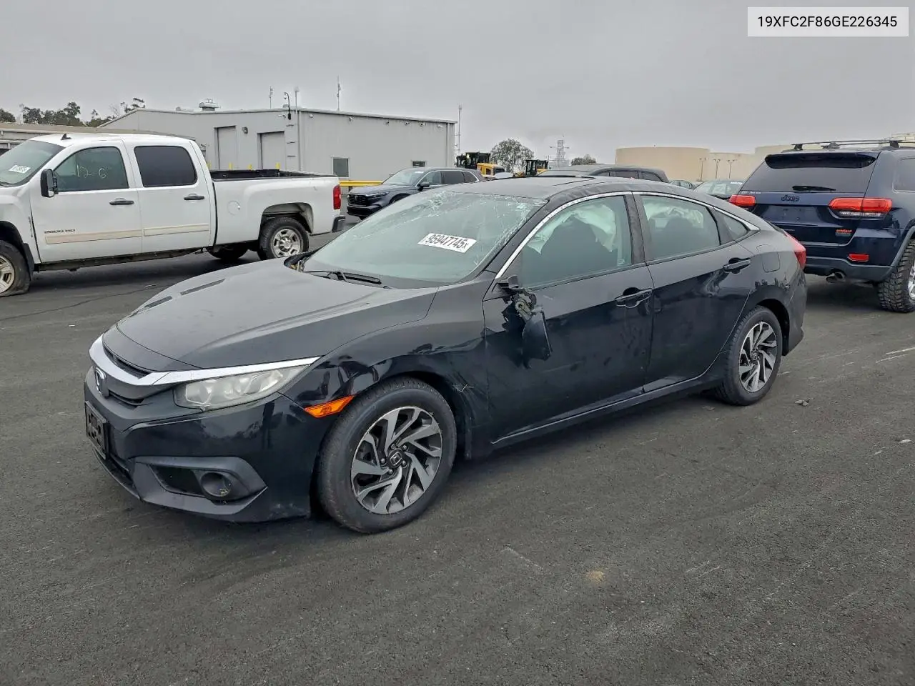19XFC2F86GE226345 2016 Honda Civic Ex
