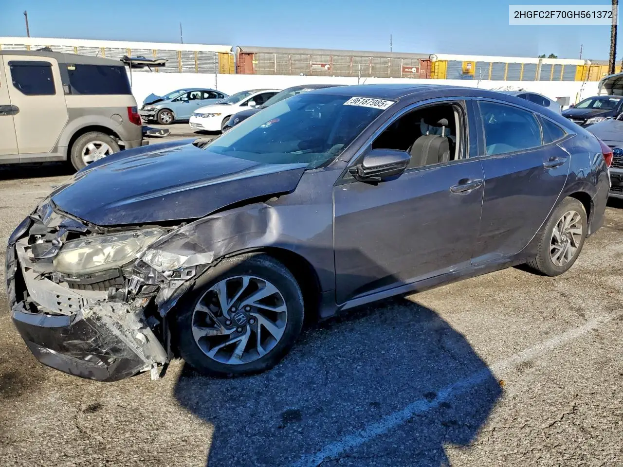 2HGFC2F70GH561372 2016 Honda Civic Ex
