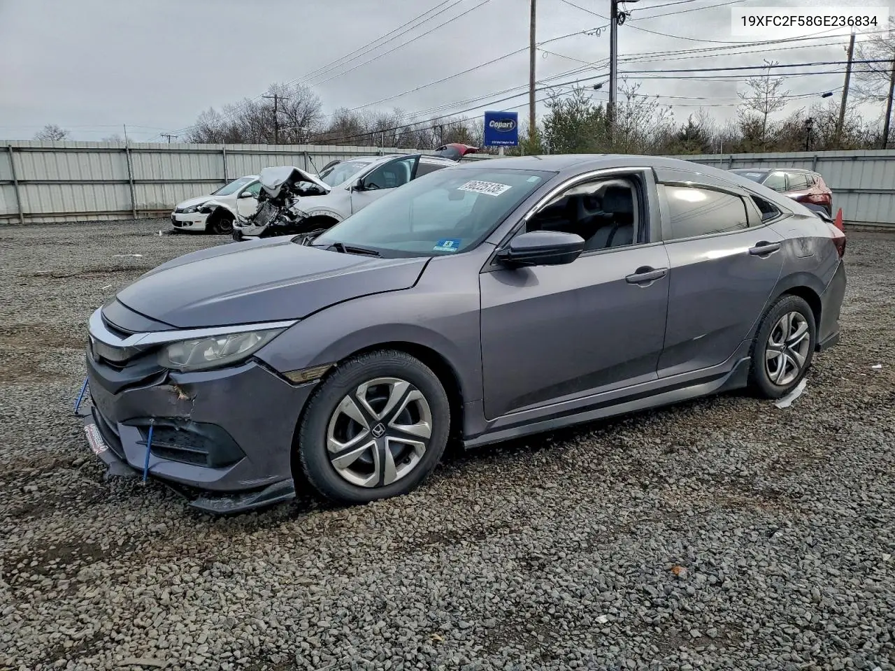 19XFC2F58GE236834 2016 Honda Civic Lx