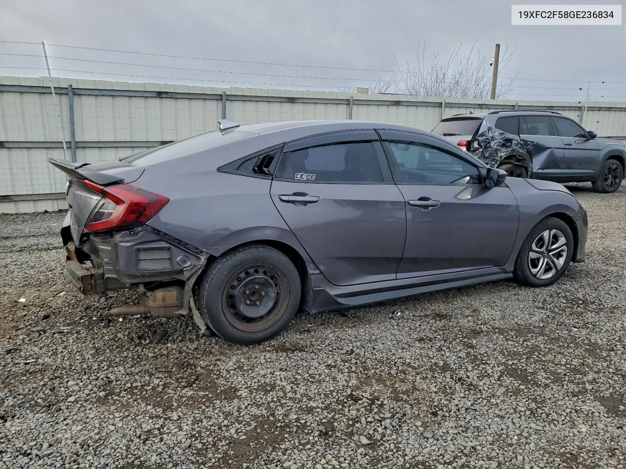 19XFC2F58GE236834 2016 Honda Civic Lx