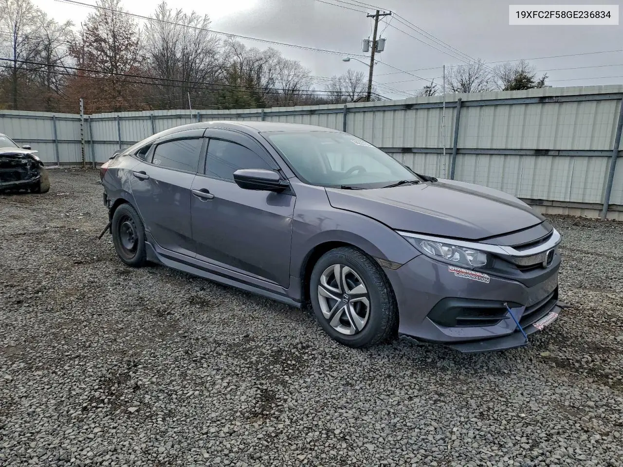 19XFC2F58GE236834 2016 Honda Civic Lx