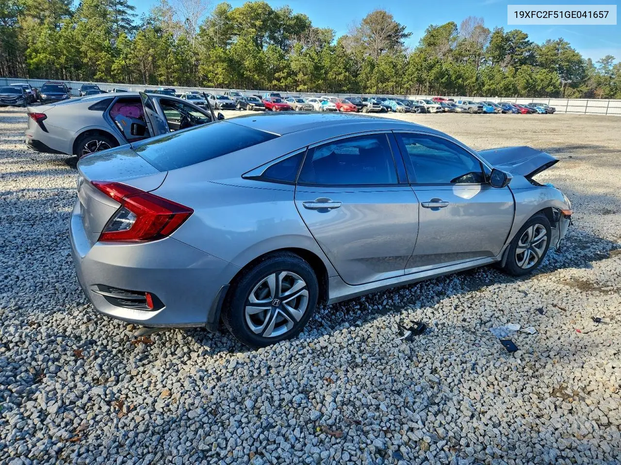 19XFC2F51GE041657 2016 Honda Civic Lx